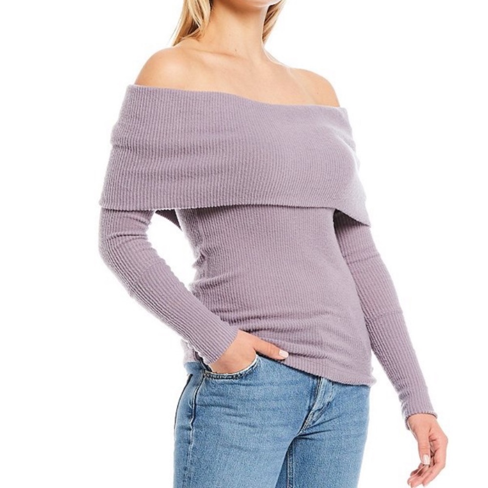 Free people snow bunny off the shoulder top size S